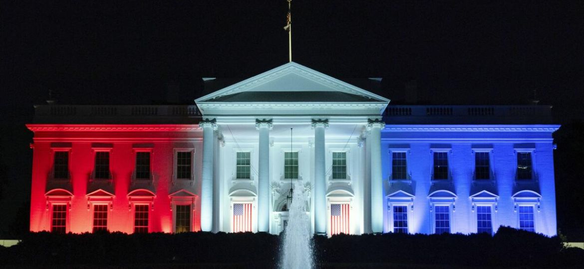 white house red blue